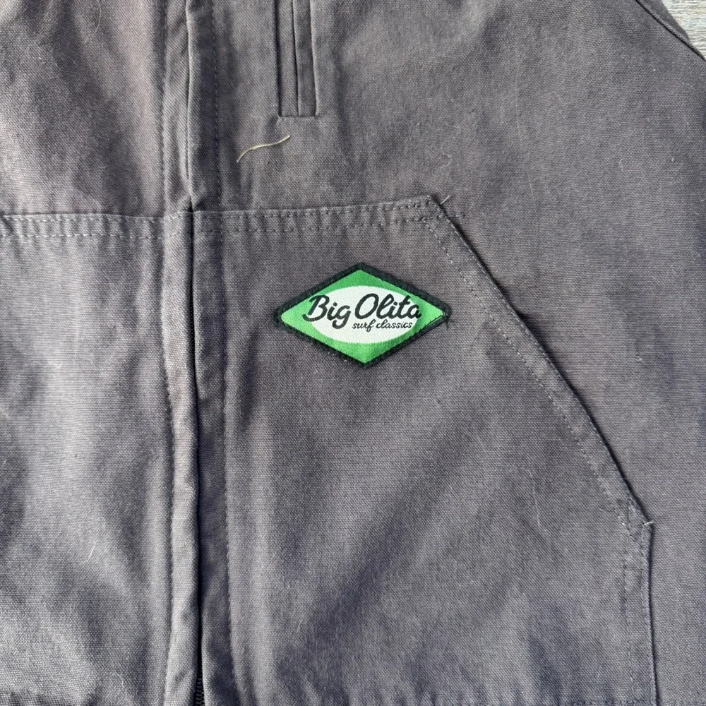 Zara Kids‎ Big Olita Surf Classics Canvas Utility Vest Dark Brown Size 2-3Y 98cm